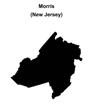 Morris County (New Jersey) boş ana hat haritası