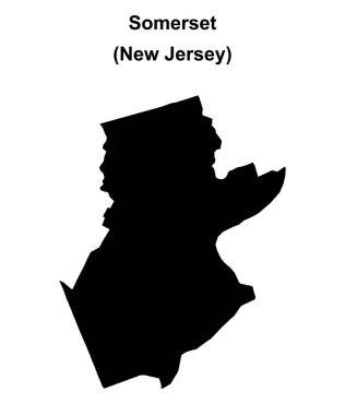 Somerset County (New Jersey) boş ana hat haritası