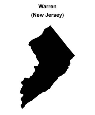 Warren County (New Jersey) boş ana hat haritası