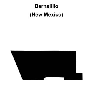 Bernalillo County (New Mexico) boş ana hat haritası