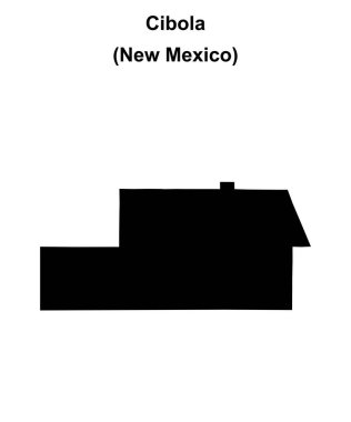 Cibola İlçesi (New Mexico) boş ana hat haritası