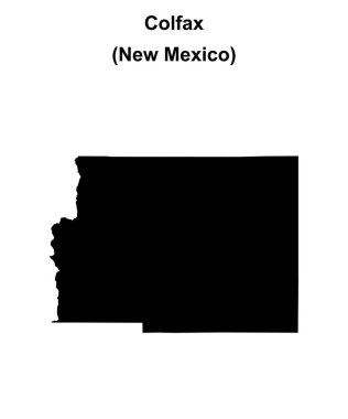 Colfax County (New Mexico) boş ana hat haritası