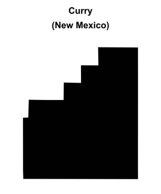 Curry County (New Mexico) boş ana hat haritası