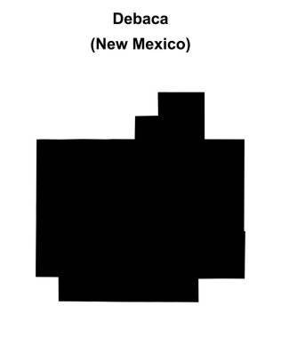 Debaca County (New Mexico) boş ana hat haritası