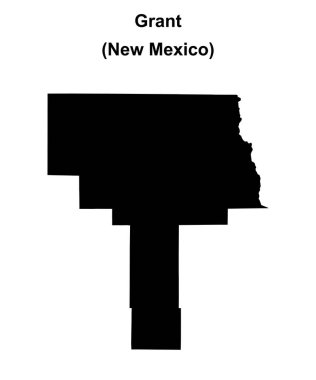 Grant County (New Mexico) boş ana hat haritası