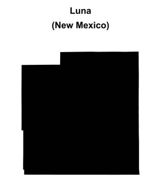 Luna County (New Mexico) boş ana hat haritası