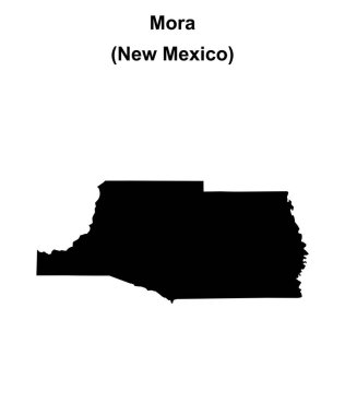 Mora County (New Mexico) boş ana hat haritası
