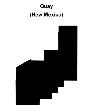 Quay County (New Mexico) boş ana hat haritası