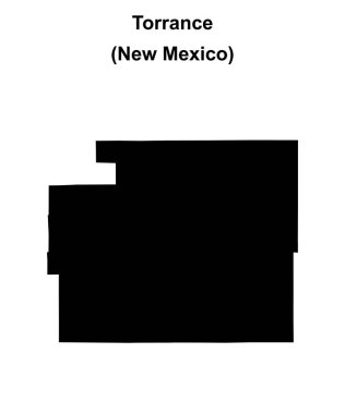 Torrance İlçesi (New Mexico) boş ana hat haritası