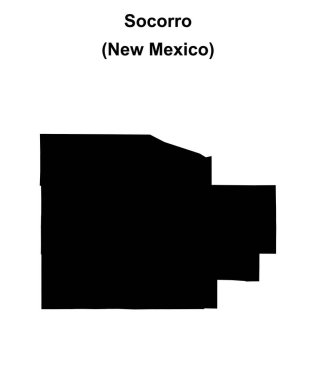 Socorro County (New Mexico) boş ana hat haritası