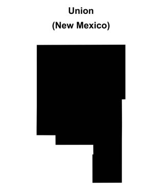 Union County (New Mexico) boş ana hat haritası