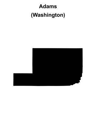 Adams County (Washington) boş ana hat haritası