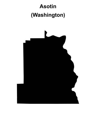 Asotin County (Washington) boş ana hat haritası