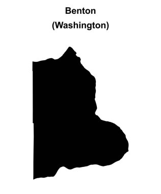 Benton County (Washington) boş ana hat haritası