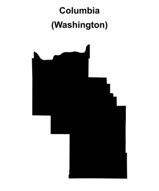 Columbia County (Washington) boş ana hat haritası