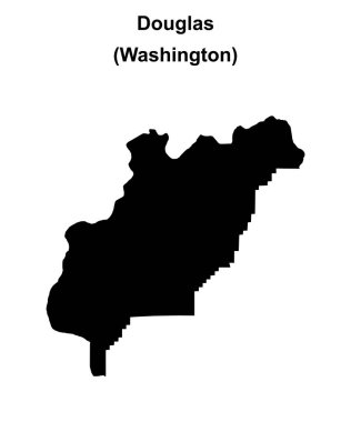 Douglas County (Washington) boş ana hat haritası