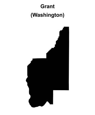 Grant County (Washington) boş ana hat haritası