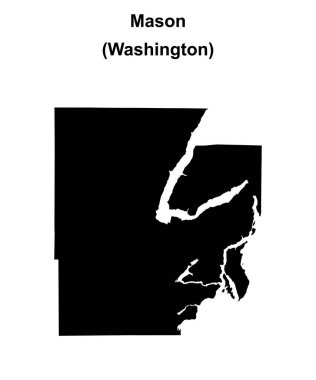 Mason County (Washington) boş ana hat haritası