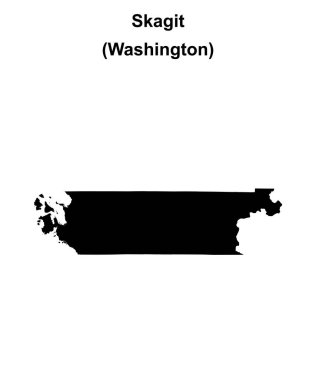 Skagit İlçesi (Washington) boş ana hat haritası