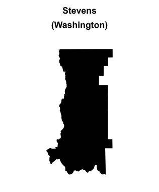 Stevens County (Washington) boş ana hat haritası