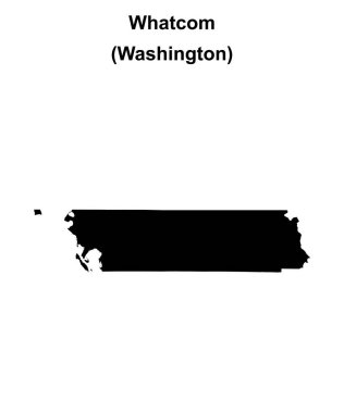 Whatcom County (Washington) boş ana hat haritası