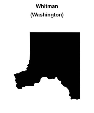 Whitman County (Washington) boş ana hat haritası