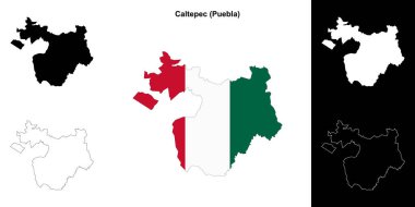 Caltepec belediyesi (Puebla) ana hat haritası seti