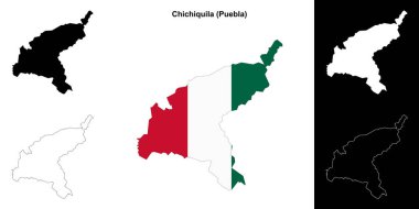 Chichiquila Belediyesi (Puebla) ana hat haritası seti