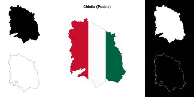 Chietla belediyesi (Puebla) ana hat haritası seti