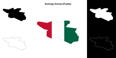 Domingo Arenas belediyesi (Puebla) ana hat haritası belirlendi