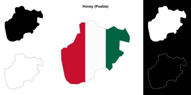 Bal Belediyesi (Puebla) ana hat haritası seti