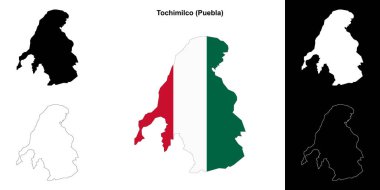 Tochimilco belediyesi (Puebla) ana hat haritası seti