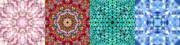 Kusursuz geometrik mandala deseni seti