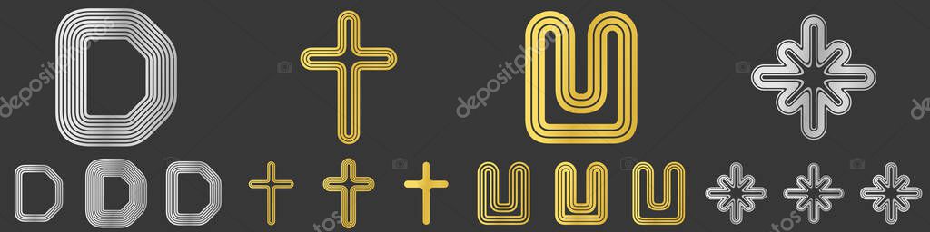 Line logo design collection