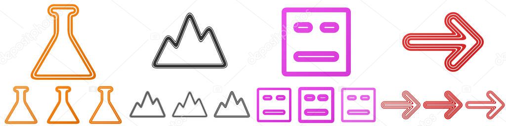 Line logo design collection