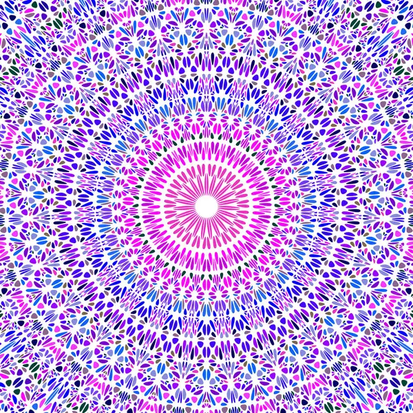 Dinamik çiçek mozaik arkaplanı - psikedelik çiçek vektör çizimi