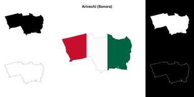 Arivechi belediyesi (Sonora) ana hat haritası seti