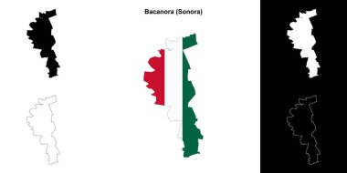 Bacanora belediyesi (Sonora) ana hat haritası seti
