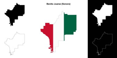 Benito Juarez belediyesi (Sonora) ana hat haritası seti