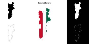 Cajeme belediyesi (Sonora) ana hat haritası seti