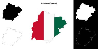 Cananea belediyesi (Sonora) ana hat haritası seti