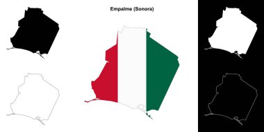 Vurgulama belediyesi (Sonora) ana hat haritası seti