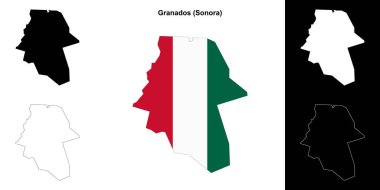 Granados belediyesi (Sonora) ana hat haritası seti