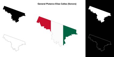 General Plutarco Elias Calles belediyesi (Sonora) ana hat haritası seti