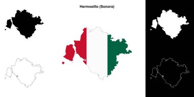 Hermosillo belediyesi (Sonora) ana hat haritası seti