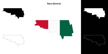 Naco belediyesi (Sonora) ana hat haritası seti
