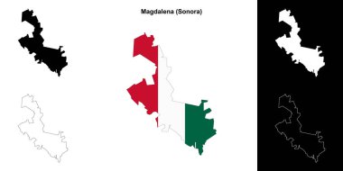 Magdalena belediyesi (Sonora) ana hat haritası seti