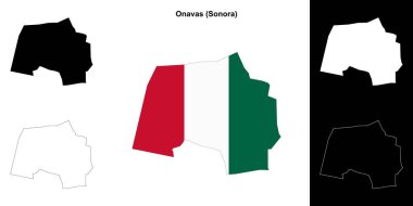 Onavas belediyesi (Sonora) ana hat haritası seti