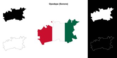 Opodepe belediyesi (Sonora) ana hat haritası seti