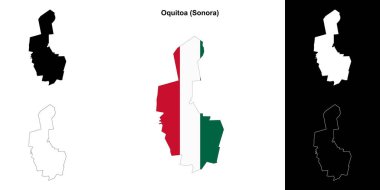 Oquitoa belediyesi (Sonora) ana hat haritası seti